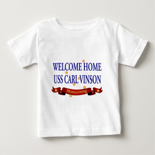 T-shirt Pour Bébé Accueil USS Carl Vinson (Devant)