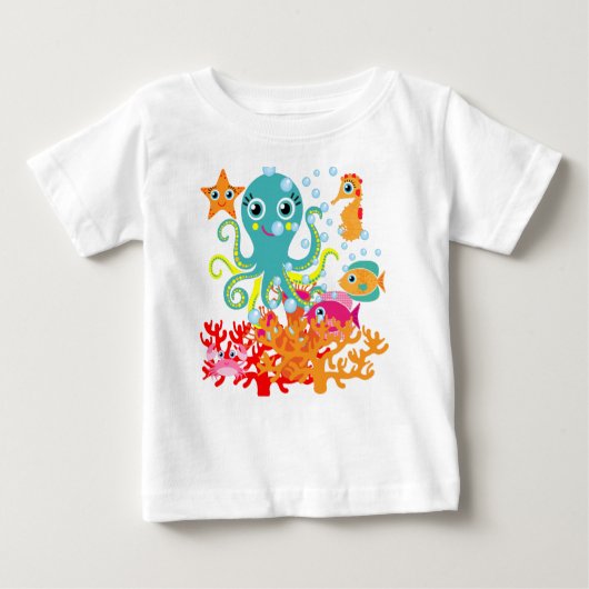 T-shirt Pour Bébé Accueil vers l'océan (Devant)