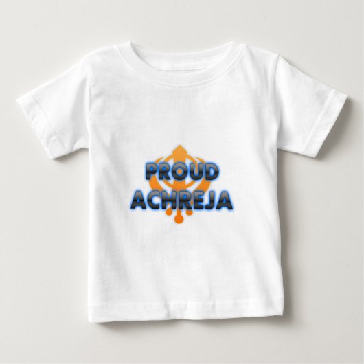T-shirt Pour Bébé Achreja fier, fierté d'Achreja (Devant)