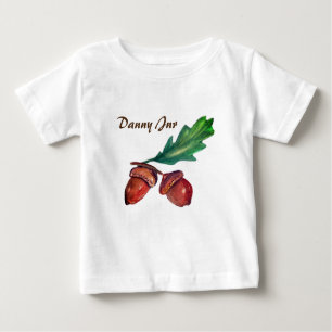 T-shirt Pour Bébé Acorns, Fall Baby Fine Jersey T-shirt,