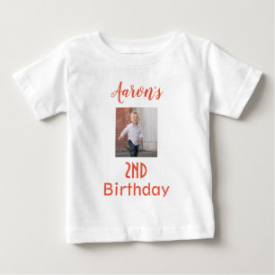 T-shirt Pour Bébé Adorable Birthday Boy Photo