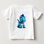 T-shirt Pour Bébé Adorable Chubby Dinosaur (Dos)