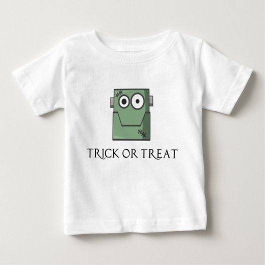 T-shirt Pour Bébé Adorable Frankenstein Head Baby Shirt (Devant)