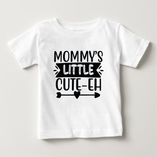 T-shirt Pour Bébé Adorable maman's Cute-Eh (Devant)