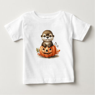 T-shirt Pour Bébé Adorable Otter d'Halloween