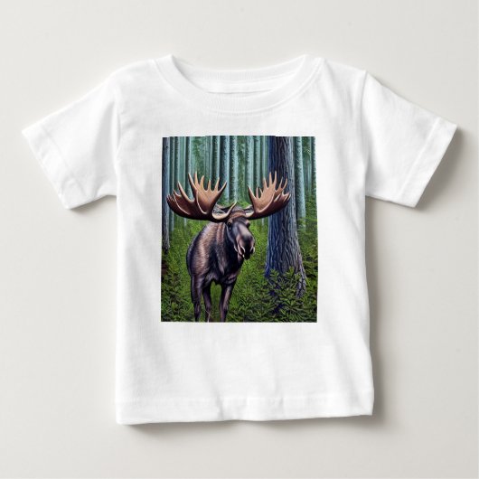 T-shirt Pour Bébé Adorable Petite Oie Abstraite (Devant)