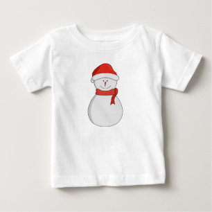 T-shirt Pour Bébé Adorable Snowman