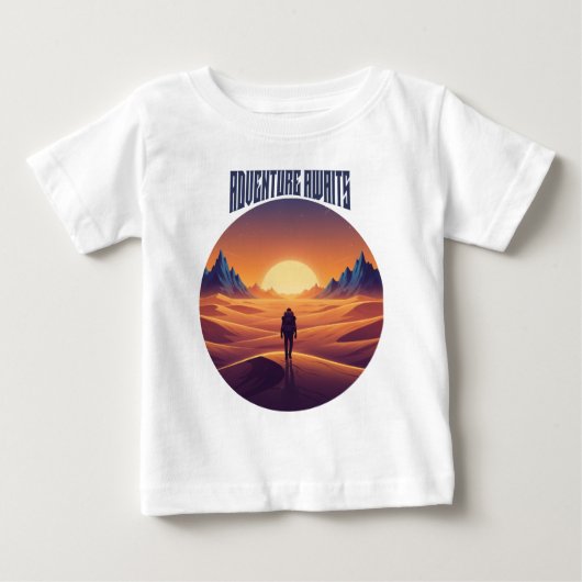 T-shirt Pour Bébé Adventure Desert Tee — Chasing Dunes & Desert Sky (Devant)