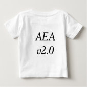 T-shirt Pour Bébé AEA One-sie (Dos)