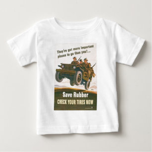 T-shirt Pour Bébé Affiche de jeep de vol