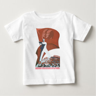 T-shirt Pour Bébé Affiches de propagande d'Union Soviétique de