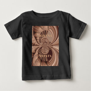 T-shirt Pour Bébé African Hakuna Matata Fractal Art Print/Graphic