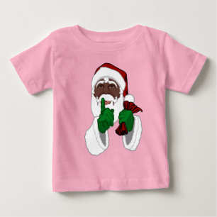 T-shirt Pour Bébé African Père Noël Chemise Baby Black Père Noël Jer