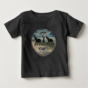 T-shirt Pour Bébé Afrique Kenya Belle faune élégante