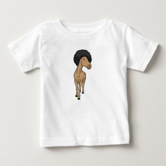 T-shirt Pour Bébé Afro de cheval (Devant)