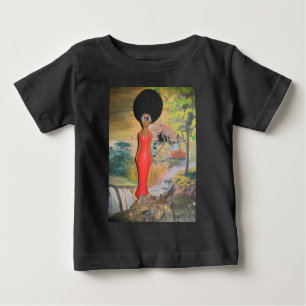 T-shirt Pour Bébé Afro Glam : Une beauté intemporelle