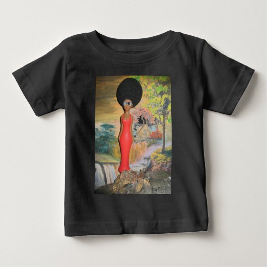 T-shirt Pour Bébé Afro Glam : Une beauté intemporelle (Devant)