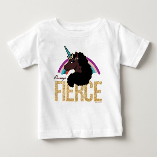 T-shirt Pour Bébé Afro Unicorn | Magique - Toujours fière (Devant)