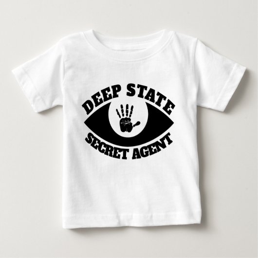 T-shirt Pour Bébé Agent de secret d'État profond drôle (Devant)