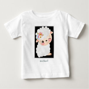 T-shirt Pour Bébé Agneau de bébé personnalisé