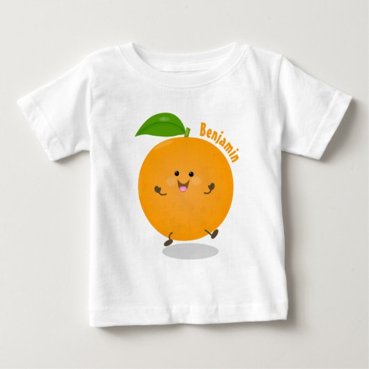 T-shirt Pour Bébé Agréable agrumes d'orange (Devant)