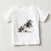 T-shirt Pour Bébé AH-64 Apache (Devant)
