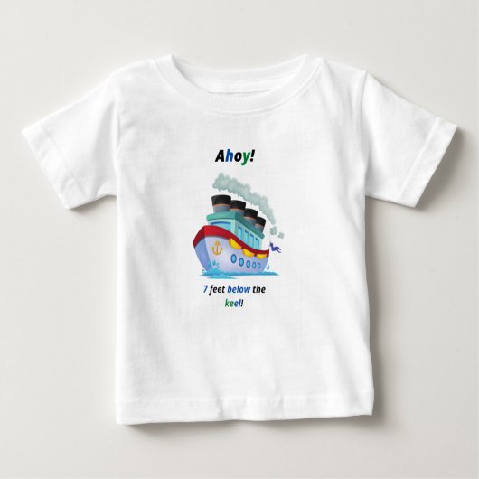 T-shirt Pour Bébé Ahoy Seamna And Cool Vessel (Devant)