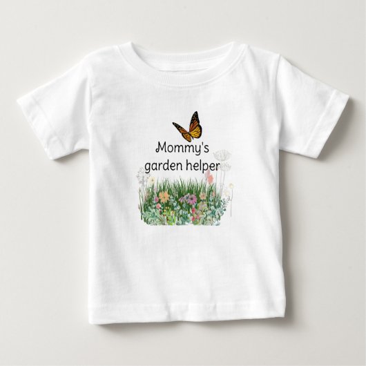 T-shirt Pour Bébé Aide de jardin de fleurs sauvages tout-petit / (Devant)