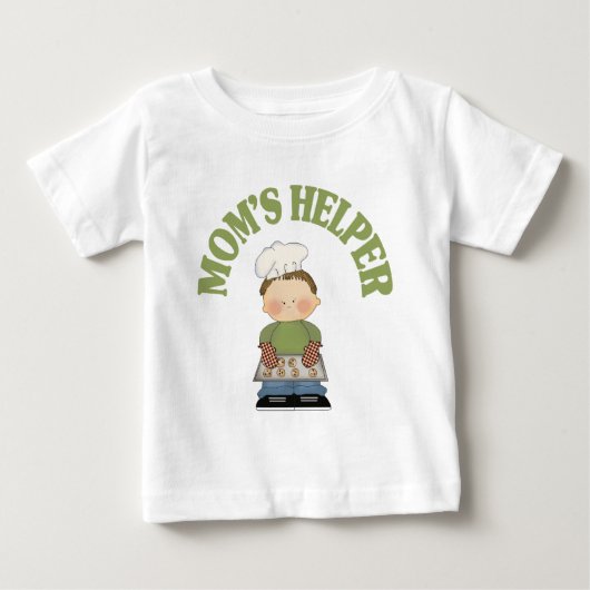 T-shirt Pour Bébé Aide de maman (Devant)