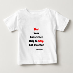 T-shirt Pour Bébé Aider à arrêter la violence armée