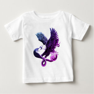 T-shirt Pour Bébé Aigle et serpent
