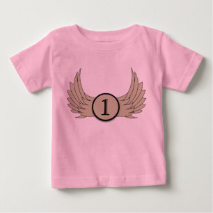 T-shirt Pour Bébé Ailes (âge 1) - T-shirt Bébé jersey fin