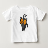 T-shirt Pour Bébé Ailes de papillon pingouin (Devant)