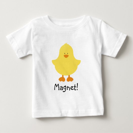 T-shirt Pour Bébé Aimant de poussin (Devant)