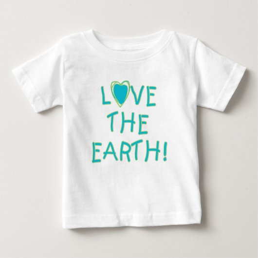 T-shirt Pour Bébé Aimez la terre ambiante (Devant)