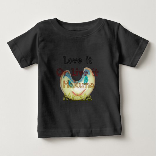 T-shirt Pour Bébé Aimez-le ou vivez-le Hakuna Matata.png (Devant)