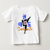 T-shirt Pour Bébé ☯ Aimez ✔ Martial Coréen-TaeKwonDo Toddler (Devant)