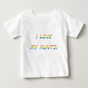 T-shirt Pour Bébé Aimez mes tantes