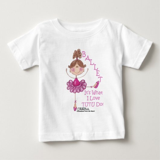T-shirt Pour Bébé Aimez "TUTU" Do! (Devant)