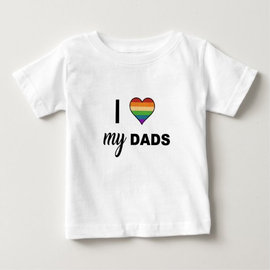 T-shirt Pour Bébé Aimez vos papas (Devant)