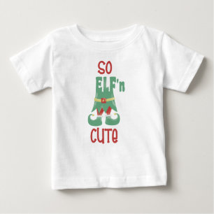 T-shirt Pour Bébé Ainsi Noël drôle mignon d'ELF'n