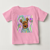 T-SHIRT POUR BÉBÉ AIREDALE TERRIER (Devant)