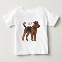 Airedale terrier dog cartoon