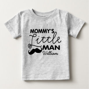 T-shirt Pour Bébé Ajouter un nom Le petit homme de maman
