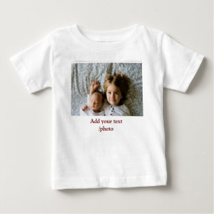 T-SHIRT POUR BÉBÉ AJOUTER VOTRE TEXTE PHOTO      NOËL