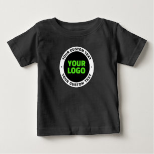 T-shirt Pour Bébé Ajoutez votre propre logo d'entreprise ou votre co