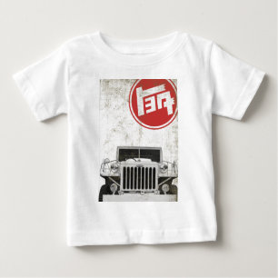 T-shirt Pour Bébé AK10 affligé - rouge