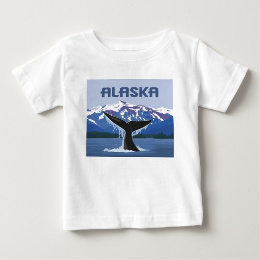 T-shirt Pour Bébé Alaska | Baleine (Devant)