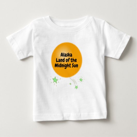 T-shirt Pour Bébé Alaska Land of Midnight Sun (Devant)