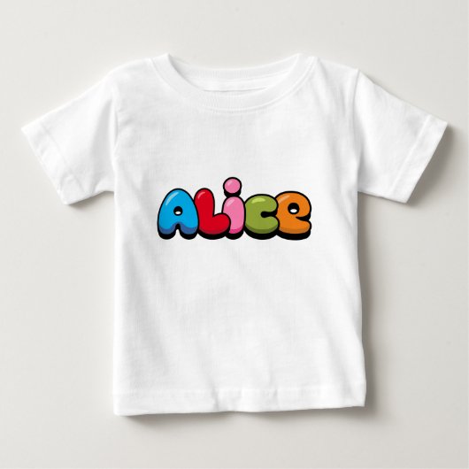 T-shirt Pour Bébé Alice (Devant)